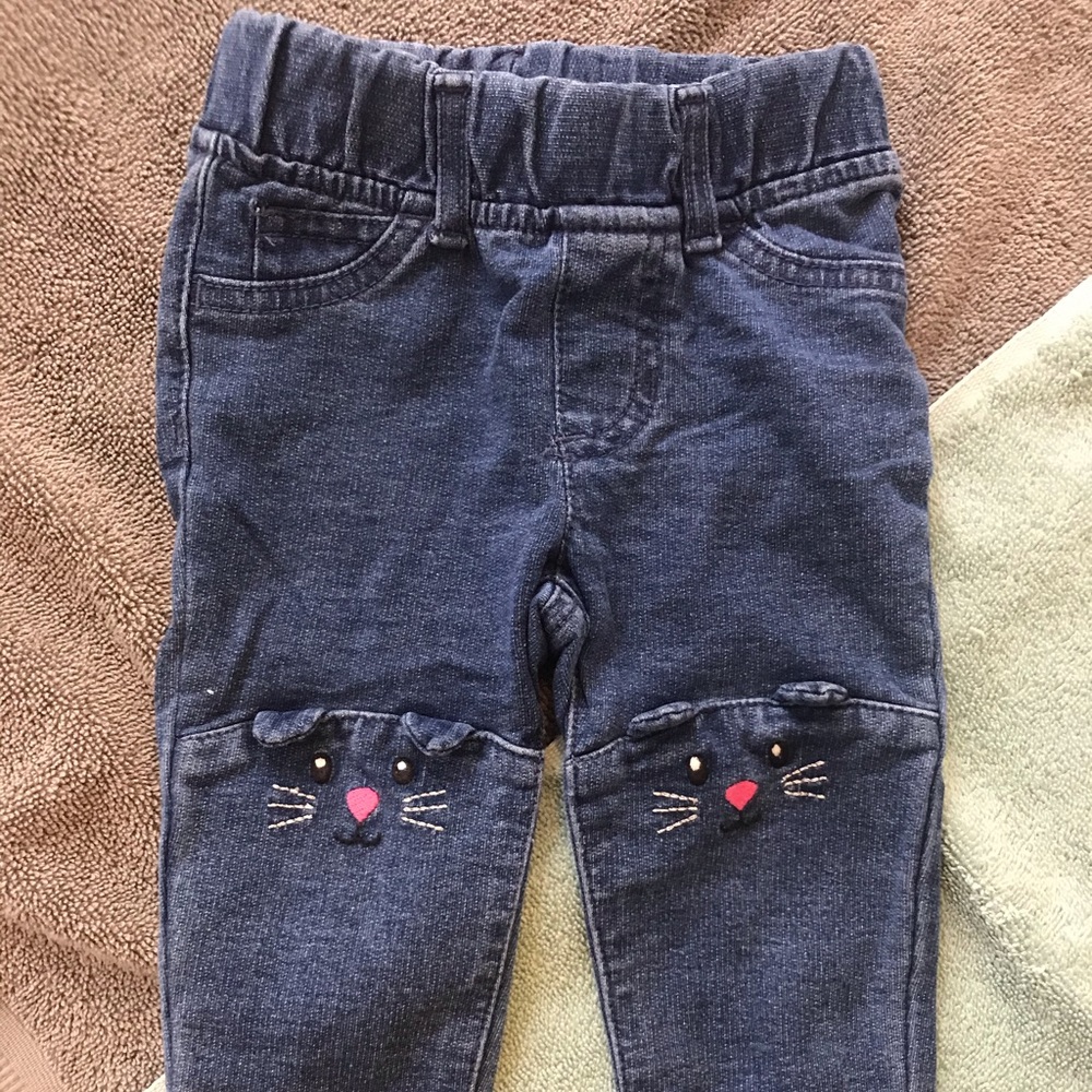 12 month Carters cat jeans